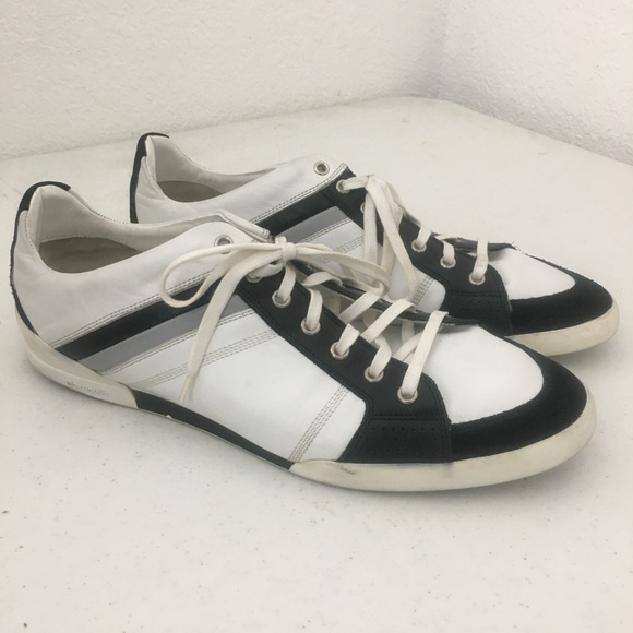 Dior Homme Mens Leather Sneakers Shoes Rare 45 - Picture 3 of 8